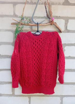 Светрик червоний ручна робота