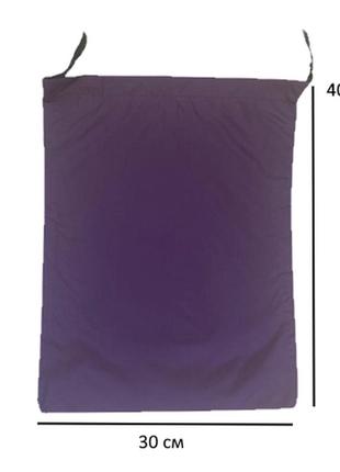 Сумка для продуктів із нейлону l 30*40 см (фіолетовий)3 фото