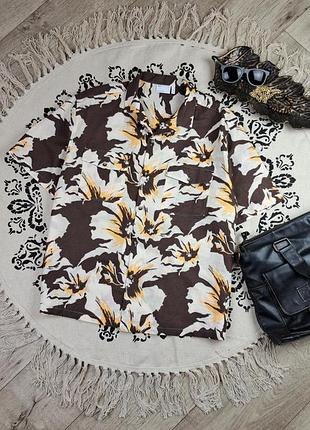 Брендовая стильная рубашка в цветы asos🔥