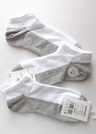 Упаковка 10 пар женские короткие демисезонные носки корона 36-41р серые женские короткие носки