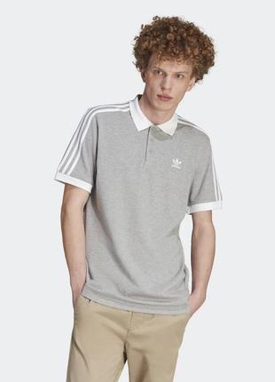 Футболка поло серая базовая футболка adidas