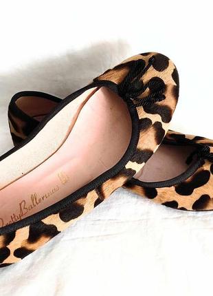 Балетки з леопардовим мєхом  pretty ballerinas