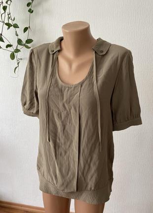 100% настоящий шелк!! невероятная блуза