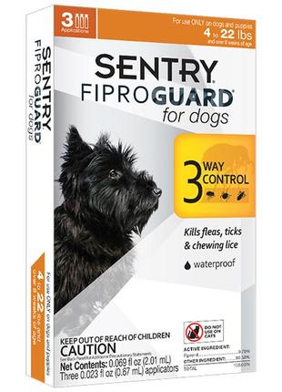 Fiproguard фипрогард капли от блох, клещей и вшей для собак до 10кг, 0.67мл