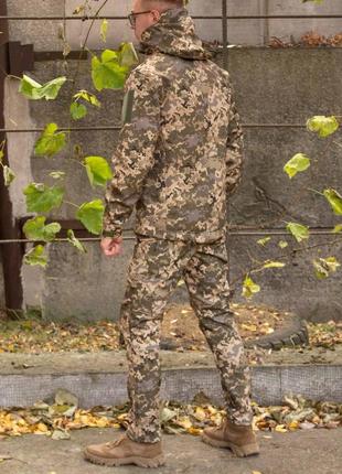 Бойовий чоловічий костюм softshell армійська демісезонна військова форма піксель для...