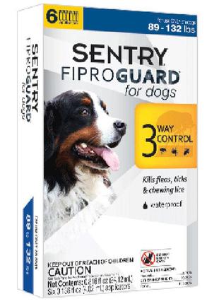Fiproguard фипрогард капли от блох, клещей и вшей для собак 40-60кг, 4.02мл