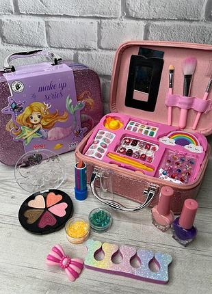 Дитячий набір (230) косметики та манікюру з косметичкою-сумочкою