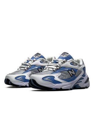 🌸женские кроссовки new balance 725 white blue / демисезонные / весенние, летние, осенние / текстиль, кожа, замша /