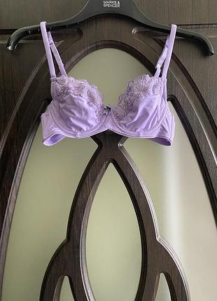 Роскошный, базовый, ажурный, бюстгальтер, в сиреневом цвете, от дорогого бренда: miriale🫶