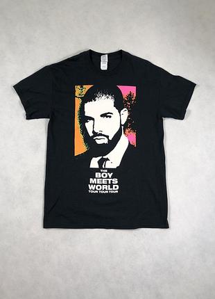 Черная футболка дрейк drake the boys meets world tour