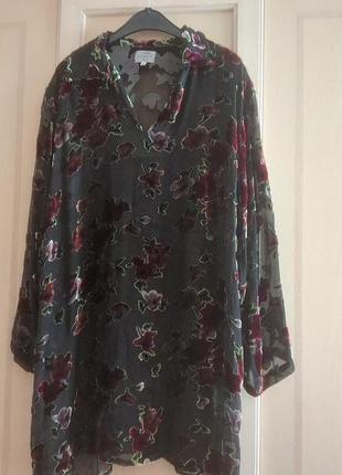 Розкішна блуза (оксамит і шовк)від tone barker silk.