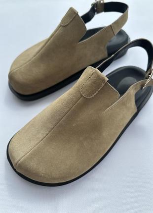 Клоги сабо клоги clogs замшевые
