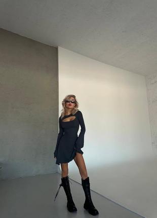 🌈 3 кольори ❗️ сукня в рубчик2 фото