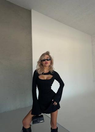 🌈 3 кольори ❗️ сукня в рубчик10 фото