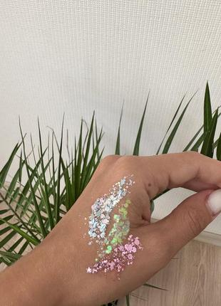 Глиттер / глиттер. блестки для лица, тела и волос