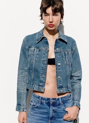 Куртка джинсова коротка zara new