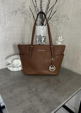 Сумка тоут шопер натуральная кожa michael kors оригинал