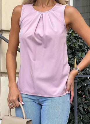 Женская летняя блуза 50-52. фрезовый