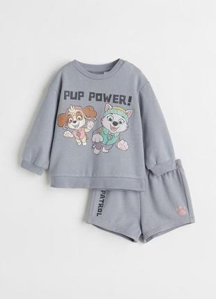 Спортивний костюм світшот шорти для хлопчика оригінал h&m