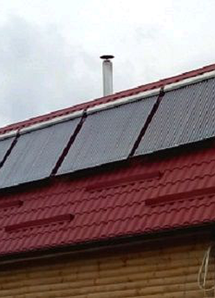 Установка, монтаж солнечных вакумных коллекторов