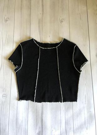 Чорний топ печворк
