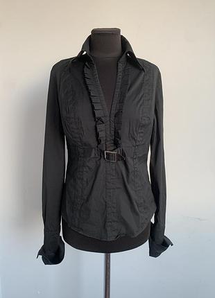 Блуза рубашка с запонками karen millen готическая