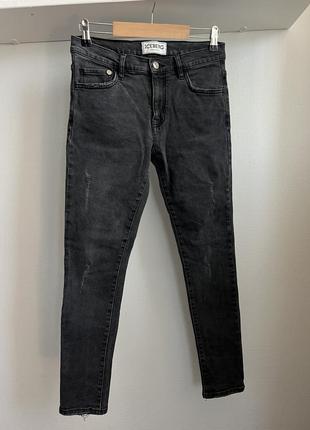Джинсы черные skinny iceberg