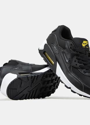 Мужские кроссовки nike air max 90 black white 40-41-42-43-44-45
