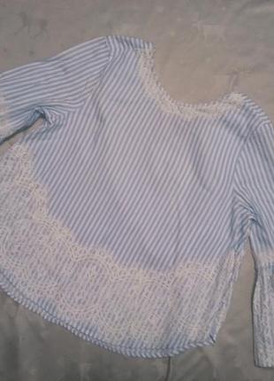 Шикарная блуза с кружевом