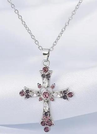 Бижутерия крестик с цепочкой