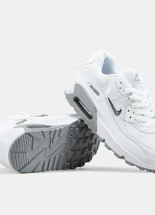 Мужские кроссовки nike air max 90 white grey 40-41-42-43-44-45