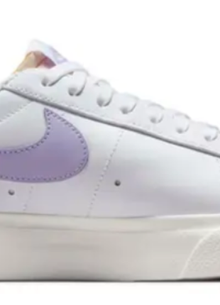 Оригинальные новые женские кроссовки nike blazer low platform dj0292-114 39 (8us) 25 см белые
