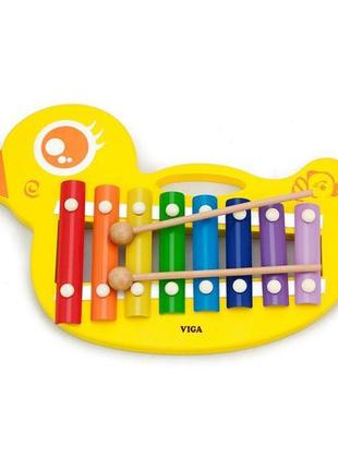 Детский ксилофон viga toys утенок (59769)