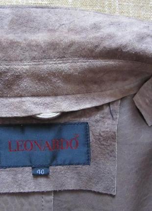 Leonardo итальялия кожаная куртка - пиджак женский блейзер9 фото