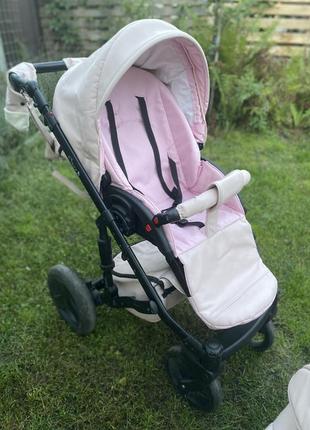 Коляска, детский колясок 2в1 экокожа