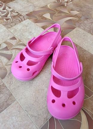 Босоножки crocs для девочки оригинал сандалии летняя обувь кроксы крослайт