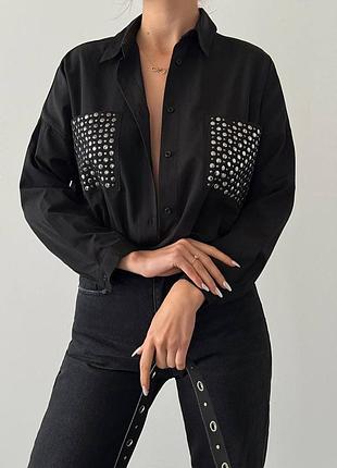 Женская рубашка с декором