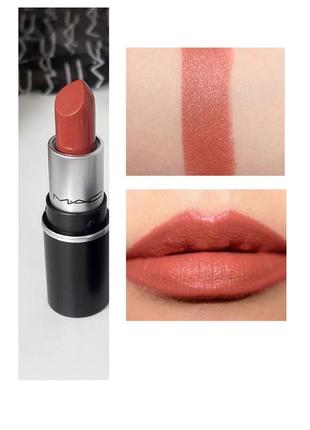 Кремовая мини помада mac cosmetics satin lipstick. оттенок mocha. новый.оригинал📦является отправка новой почтой