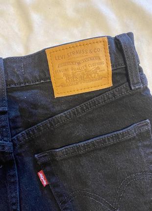 Джинсові чорні шорти levi’s6 фото