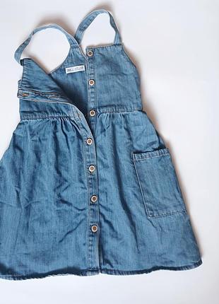 Джинсовый сарафан zara 3
