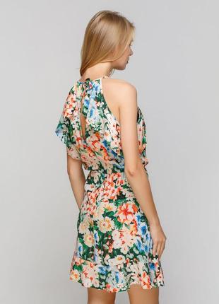 Красивое цветочное летнее платье zara