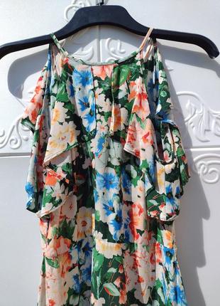 Красивое цветочное летнее платье zara7 фото