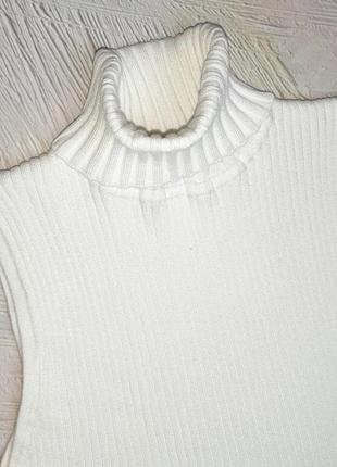 💝2+1=4 базовый белый свитер под горло рубчик new look, размер 52 - 543 фото