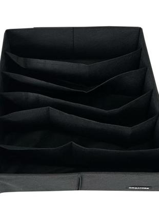 Набір органайзерів для одягу і бюстиків 2 шт  (чорний)3 фото