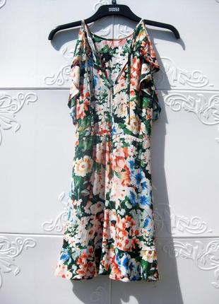 Красивое цветочное летнее платье zara9 фото