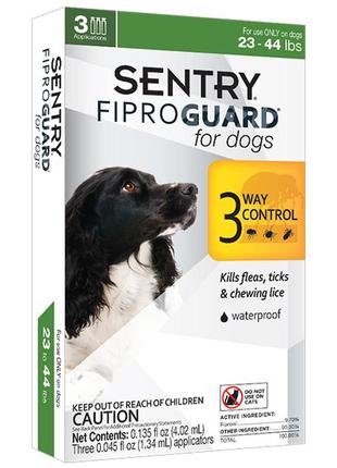 Fiproguard фипрогард капли от блох, клещей и вшей для собак 10-20кг, 1.34мл