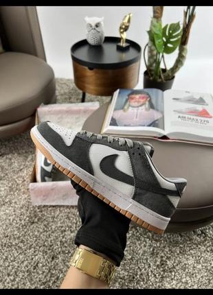 Мужские кроссовки nike sb dunk low smoke gray