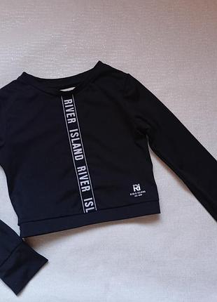 Спортивная короткая кофта кроп на девочку