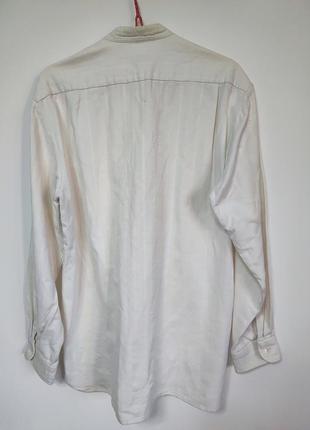 Сорочка рубашка чоловіча біла бежева пряма широка класична повсякденна jenni man, розмір xl 2xl 3xl6 фото