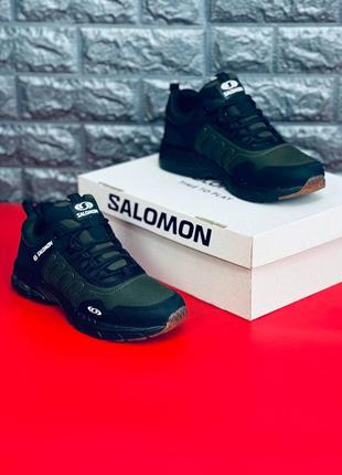 Мужские кроссовки salomon 2.5l зелёные термо кроссовки саломон4 фото
